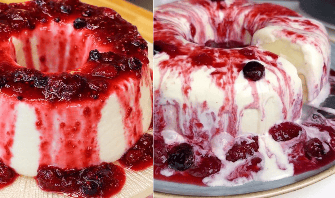 Fiz esse Sorvete de Ninho com Morango e o povo aqui em casa achou que era gourmet de sorveteria