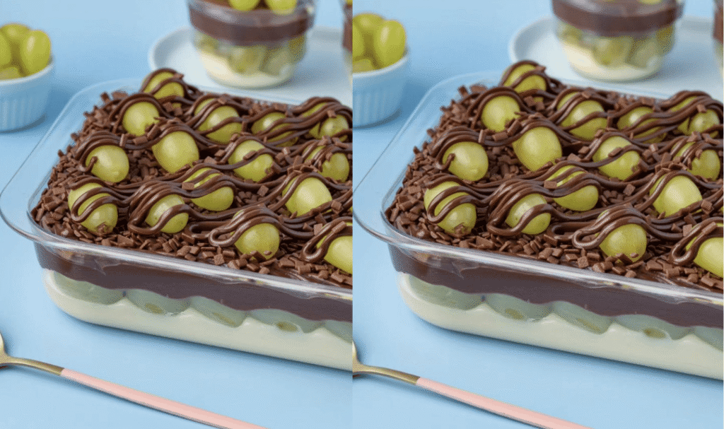 Pavê de Uva com Chocolate: A Sobremesa Cremosa que Encanta no Primeiro Toque da Colher