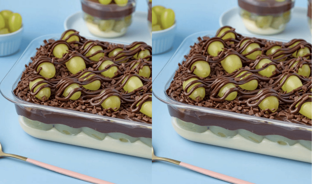 Pavê de Uva com Chocolate: A Sobremesa Cremosa que Encanta no Primeiro Toque da Colher