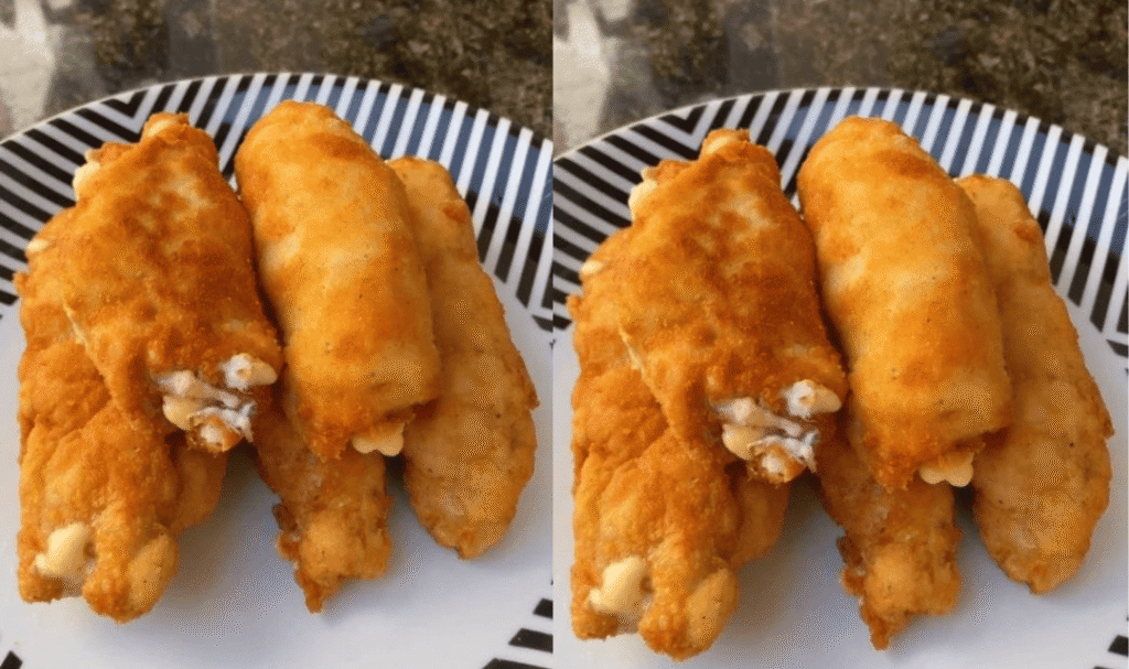 Quando faço esse charutinho de frango, ninguém acredita que é tão simples