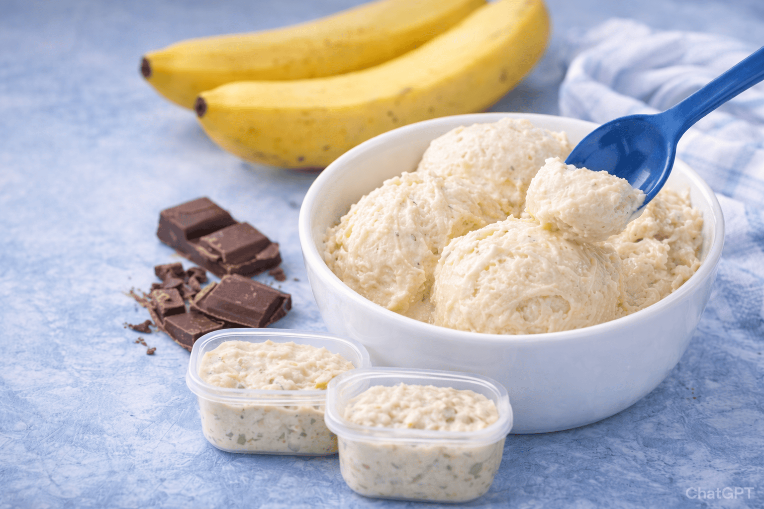 Sorvete Caseiro de Banana e Baunilha Fit: Cremoso, Sem Açúcar e Fácil de Fazer