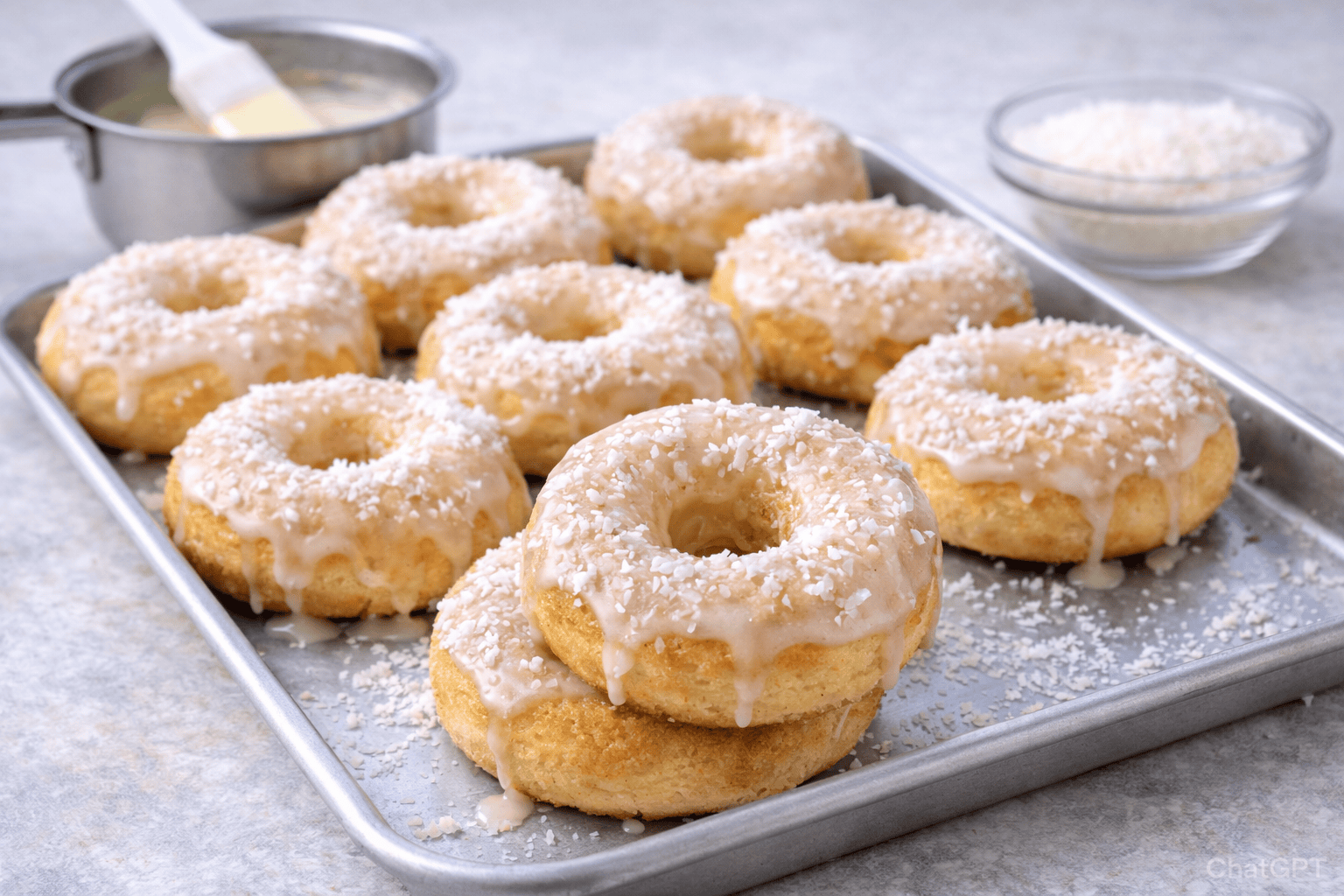 Rosquinha Caseira de Leite Condensado com Cobertura de Baunilha