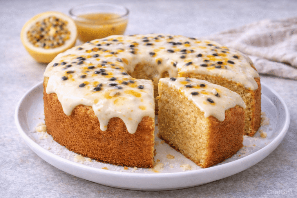 Bolo de Maracujá Fit (Sem Açúcar e Sem Farinha Branca)