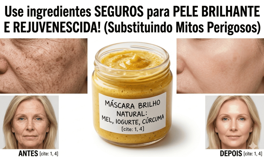 O Segredo da Pele de Porcelana: Máscara Iluminadora de Mel e Iogurte