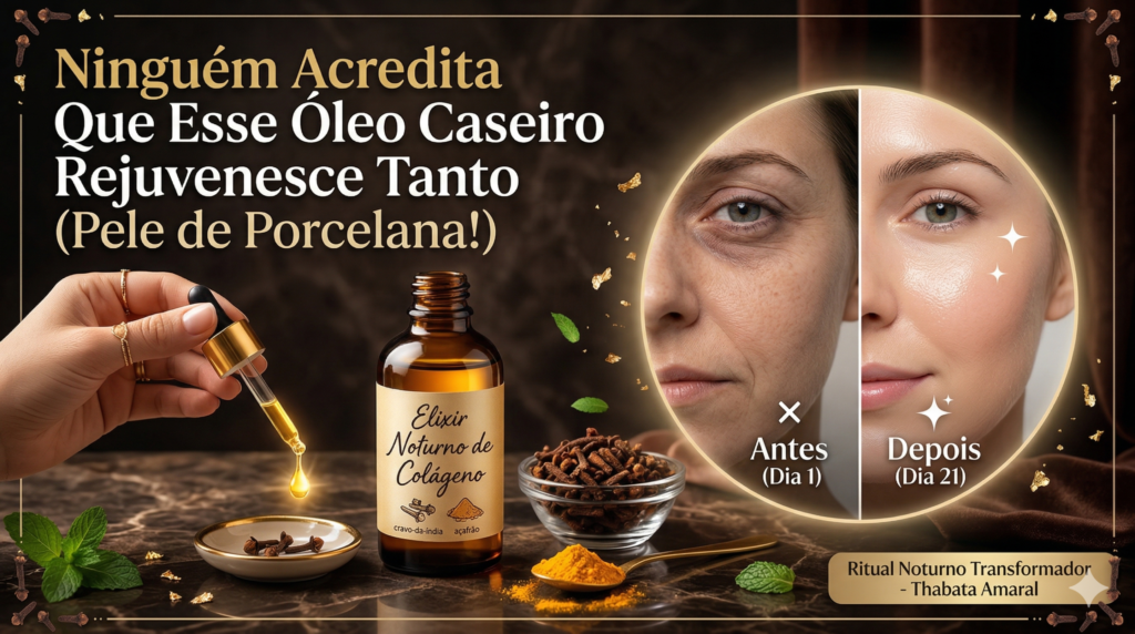PELE DE PORCELANA: Quase Ninguém Acredita Que Esse Óleo Caseiro Rejuvenesce Tanto