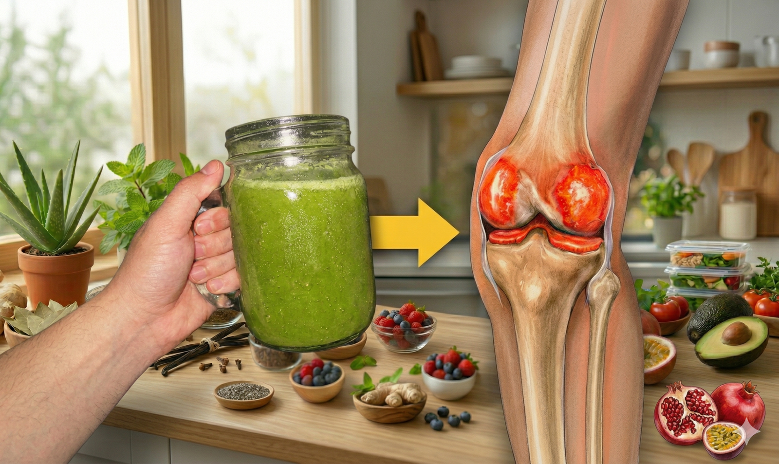 Suco da Mobilidade: Essa bebida caseira tem o poder de Regenerar a Cartilagem e Recuperar a Saúde dos Ossos