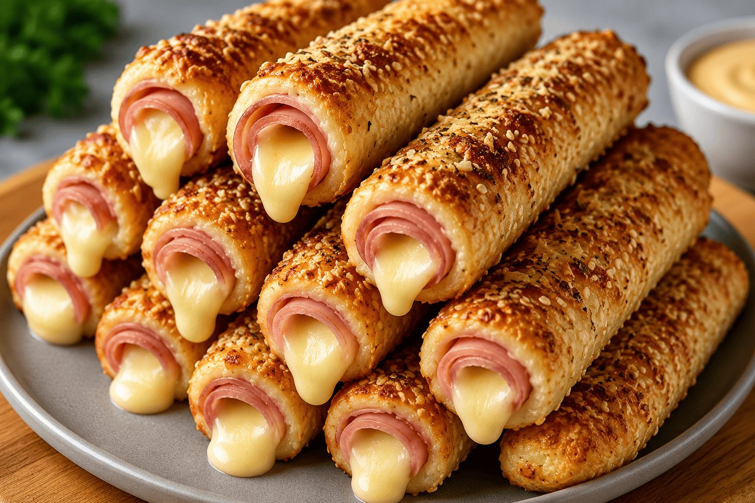Palitos de Presunto e Queijo Crocantes: Derrete na Boca e Some da Travessa em Minutos