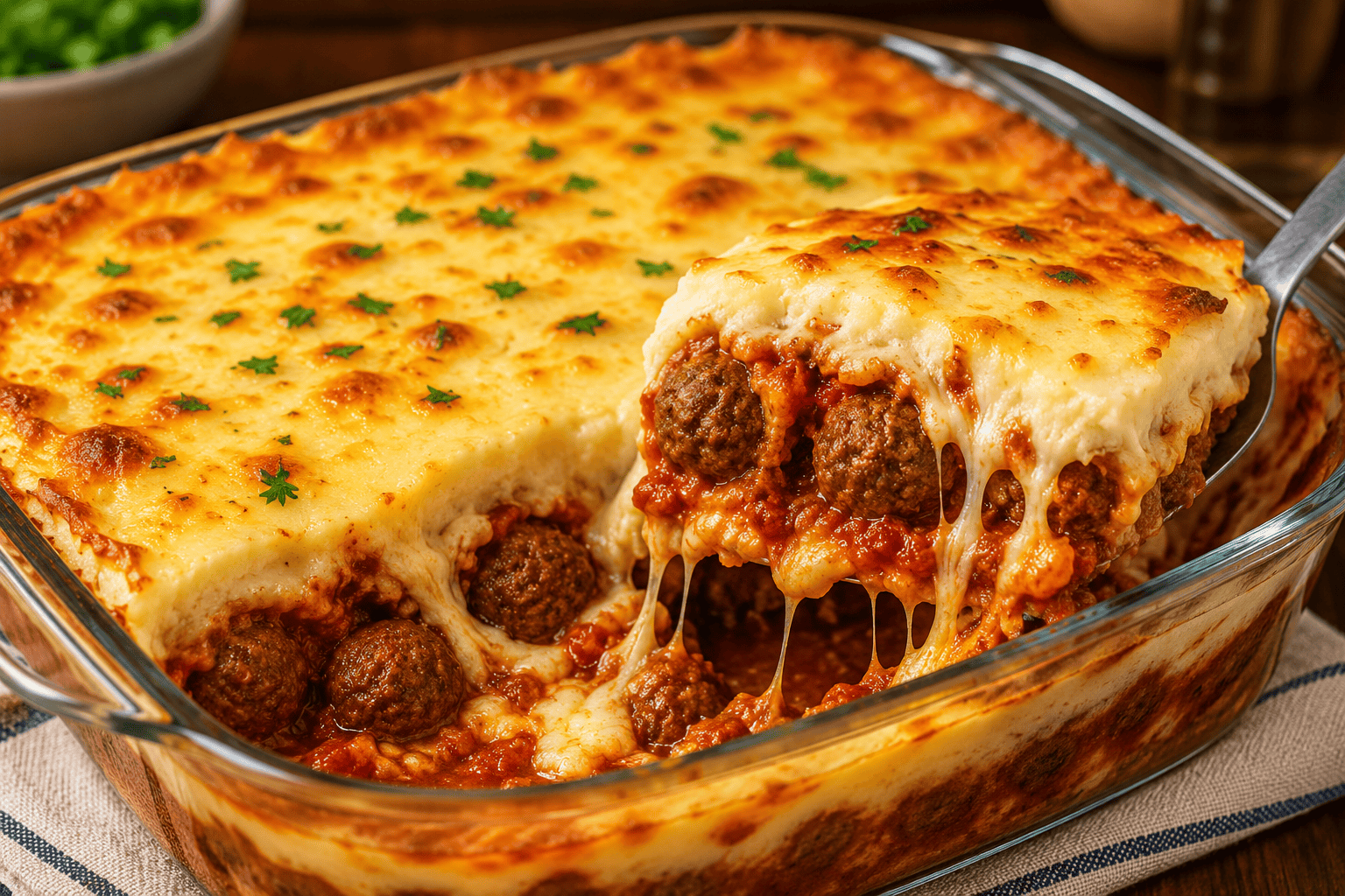 Almôndegas Gratinadas com Purê de Batata: A Receita de Forno que Faz Todo Mundo Pedir Repetição