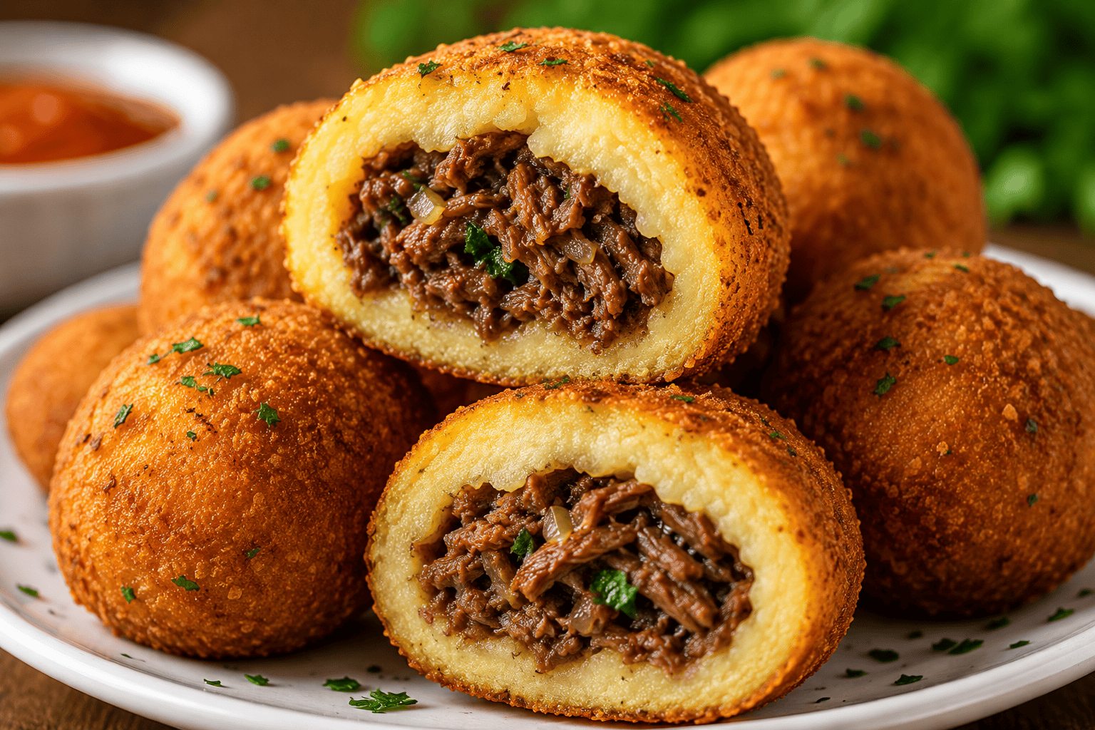 Bolinho de Mandioca com Carne Moída Crocante: A Receita Caseira que Derrete na Boca