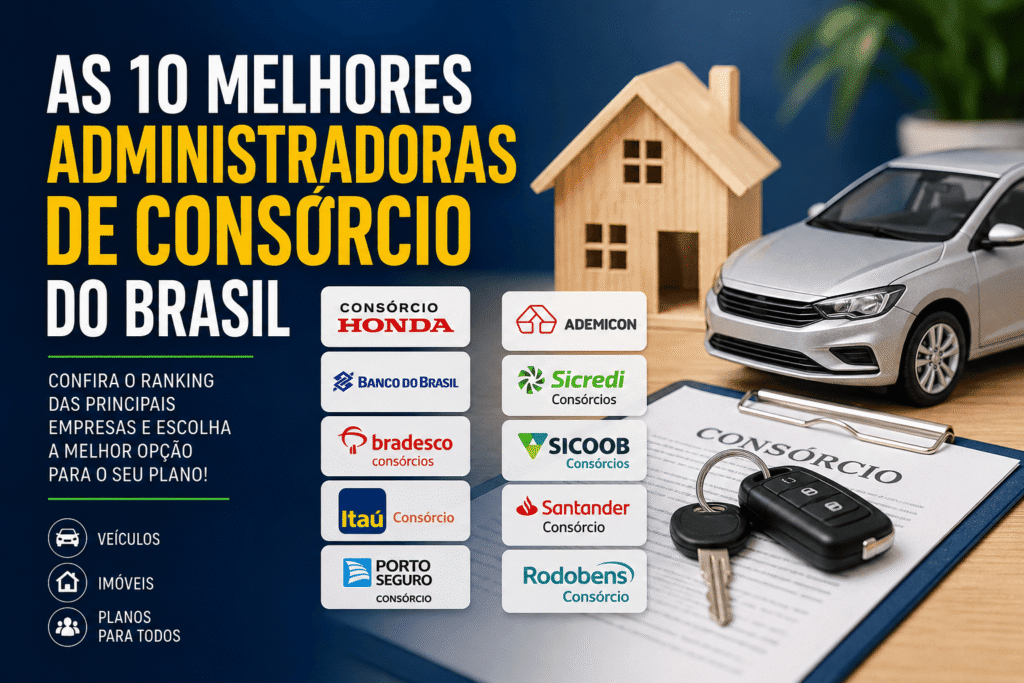 As 10 Melhores Administradoras de Consórcio do Brasil: Veja Quais Empresas Se Destacam no Mercado