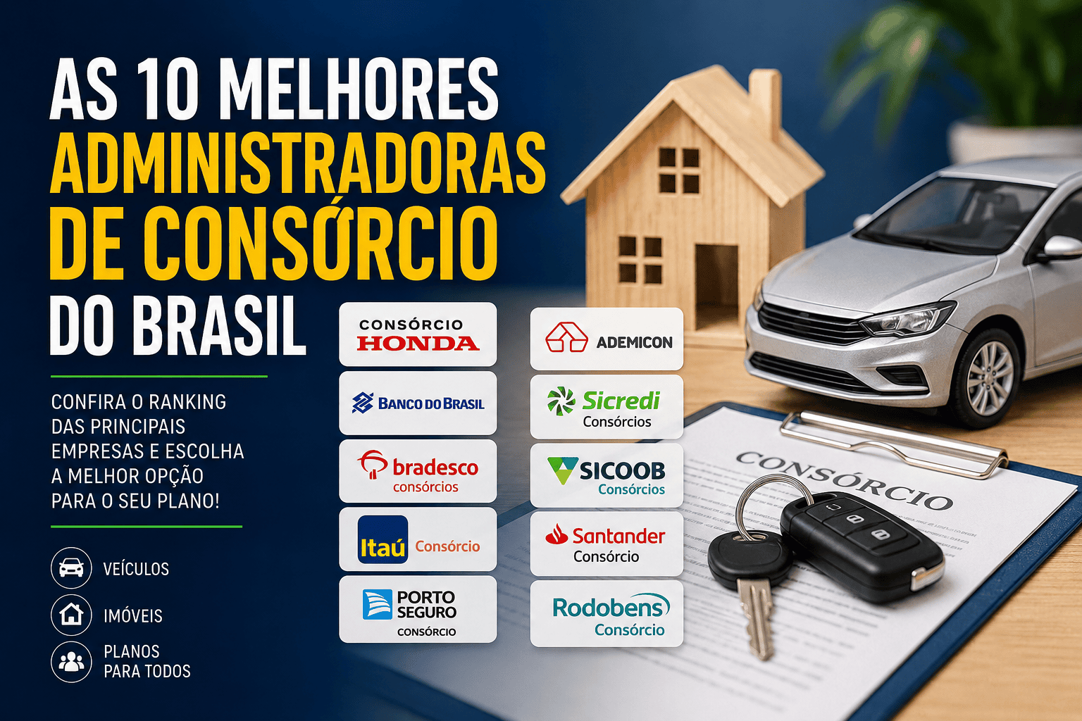 As 10 Melhores Administradoras de Consórcio do Brasil: Veja Quais Empresas Se Destacam no Mercado