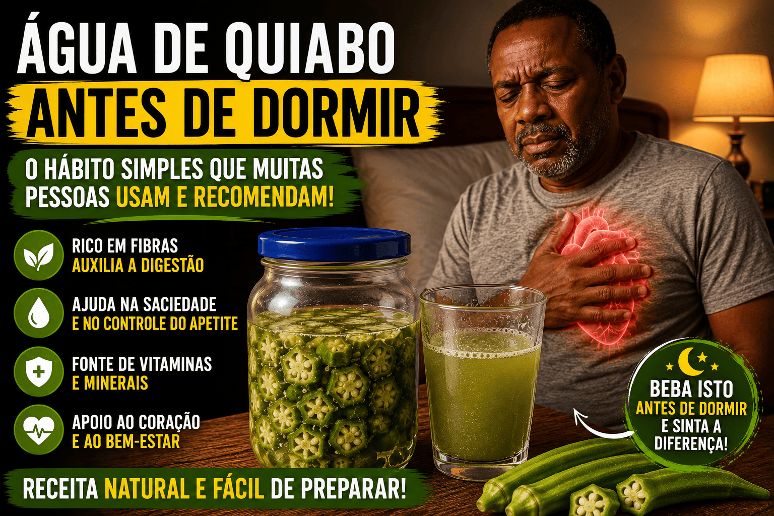 O SEGREDO DO QUIABO À NOITE: ESSA BEBIDA NATURAL QUE MUITAS PESSOAS USAM ANTES DE DORMIR PARA CUIDAR DO CORPO