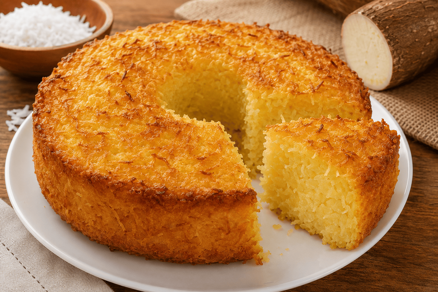 Bolo de Mandioca com Coco: Receita Caseira, Cremosa e com Sabor de Fazenda