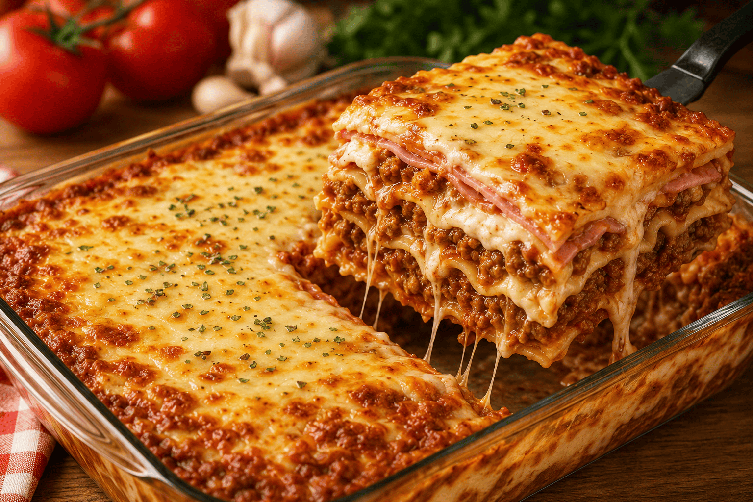 Lasanha de Carne Moída Caseira: Cremosa, Suculenta e Irresistível