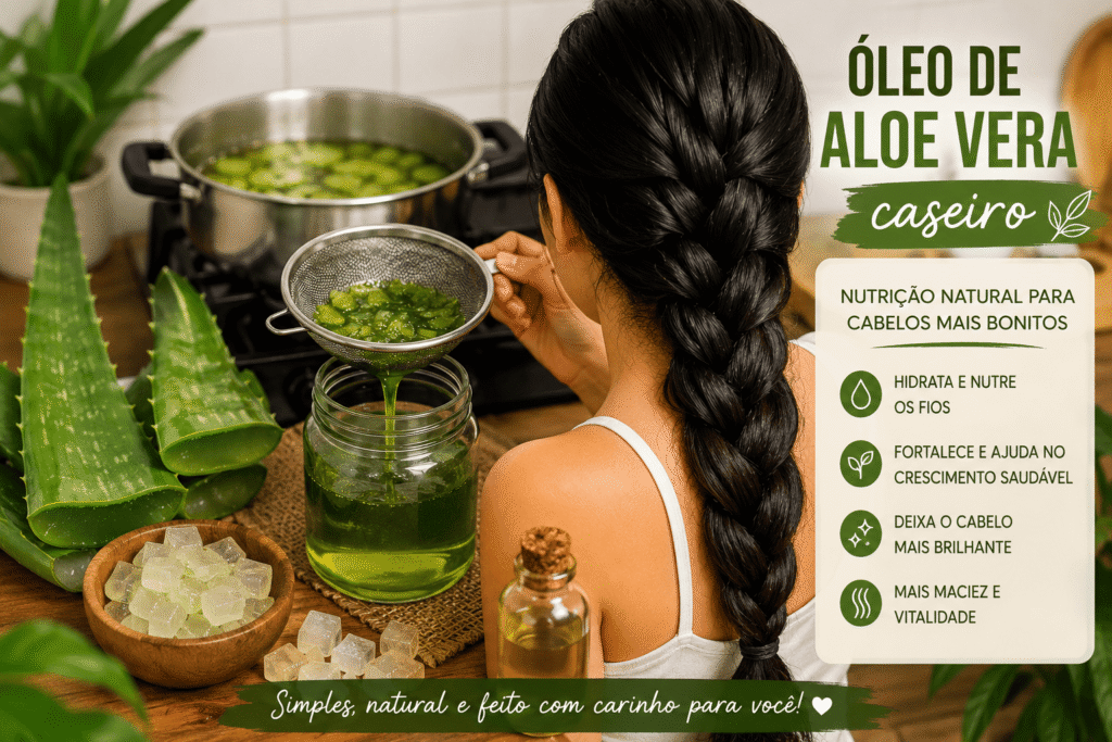 ALOE VERA CASEIRO: O Segredo Natural Para Cuidar dos Fios e Deixar o Cabelo Mais Bonito