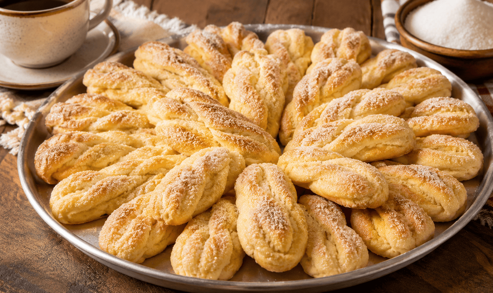 Biscoito de Trigo Caseiro: crocante por fora, macio por dentro e perfeita para acompanhar um café fresquinho