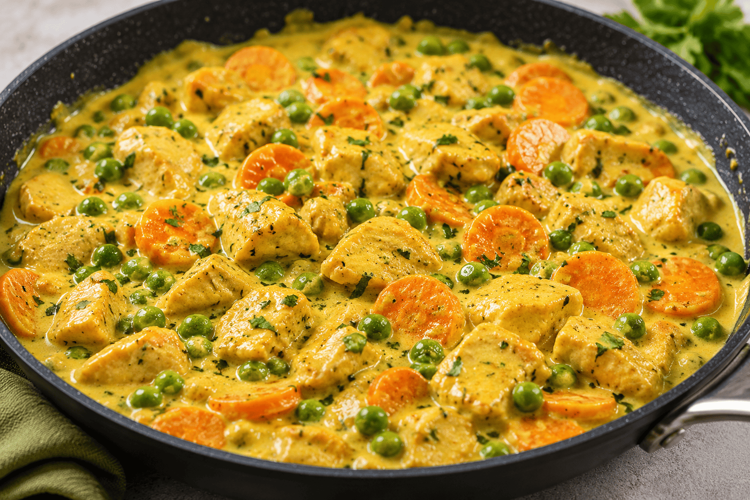 Frango Cremoso com Legumes Fit: receita saudável, rica em proteínas e pronta em poucos minutos