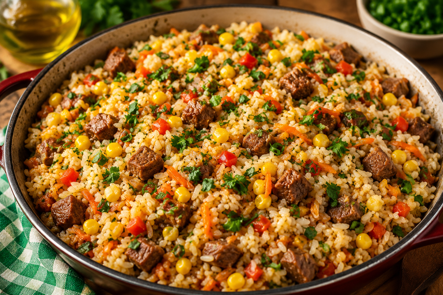 Arroz X-Tudo: a receita completa que transforma sobras em um almoço irresistível