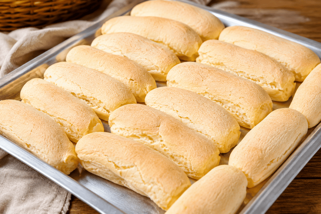 Esse biscoito de polvilho fica sequinho, leve e tão gostoso que combina com qualquer hora do dia