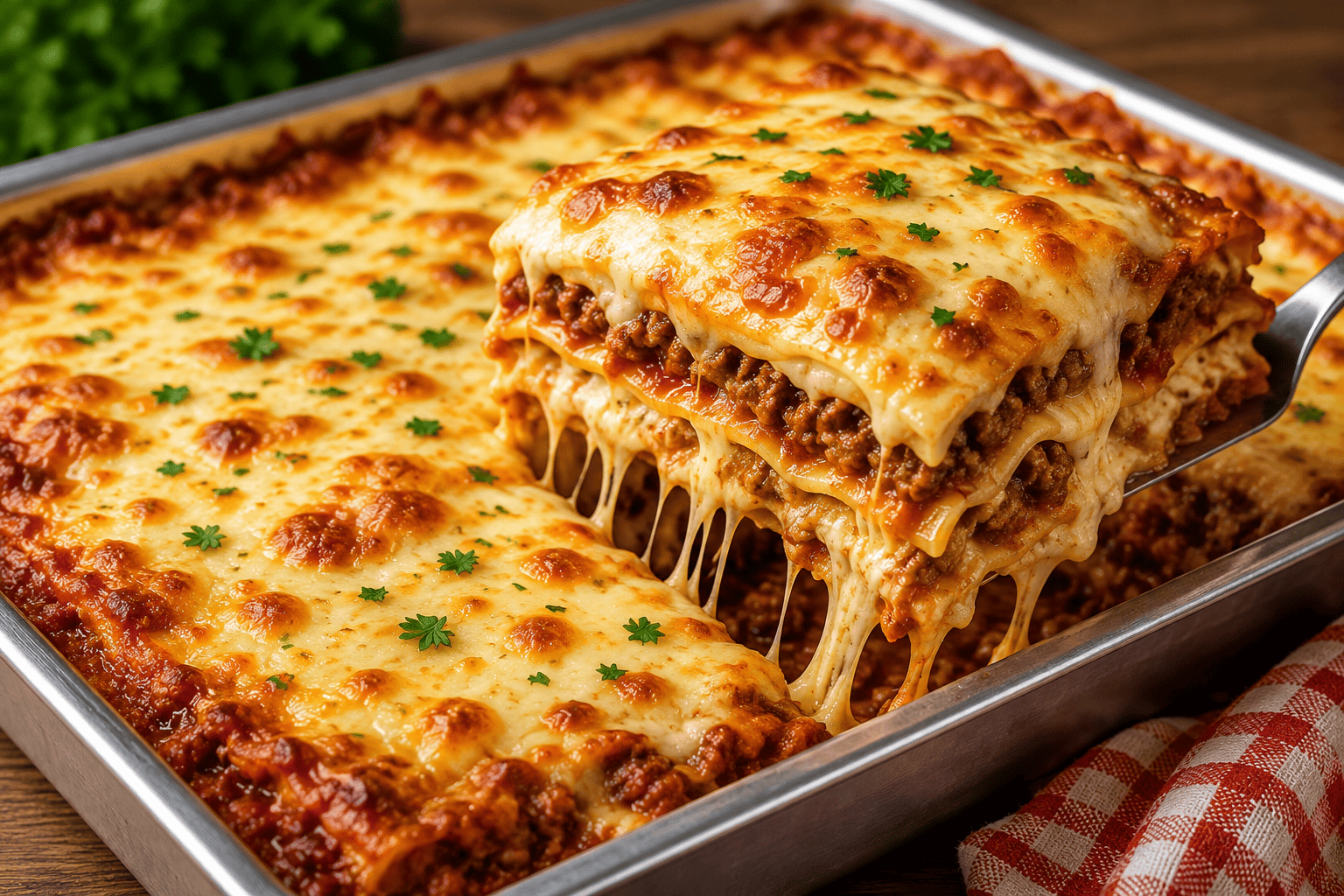 Fiz essa Lasanha Cremosa de Carne Moída e todo mundo aqui em casa pediu mais