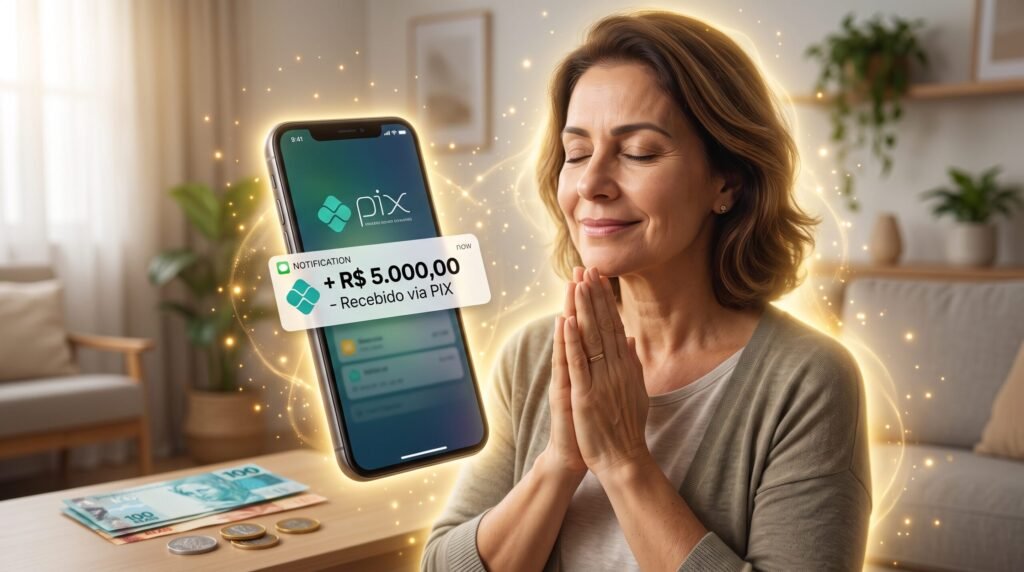 Oração de 3 minutos para atrair PIX inesperado nos próximos dias