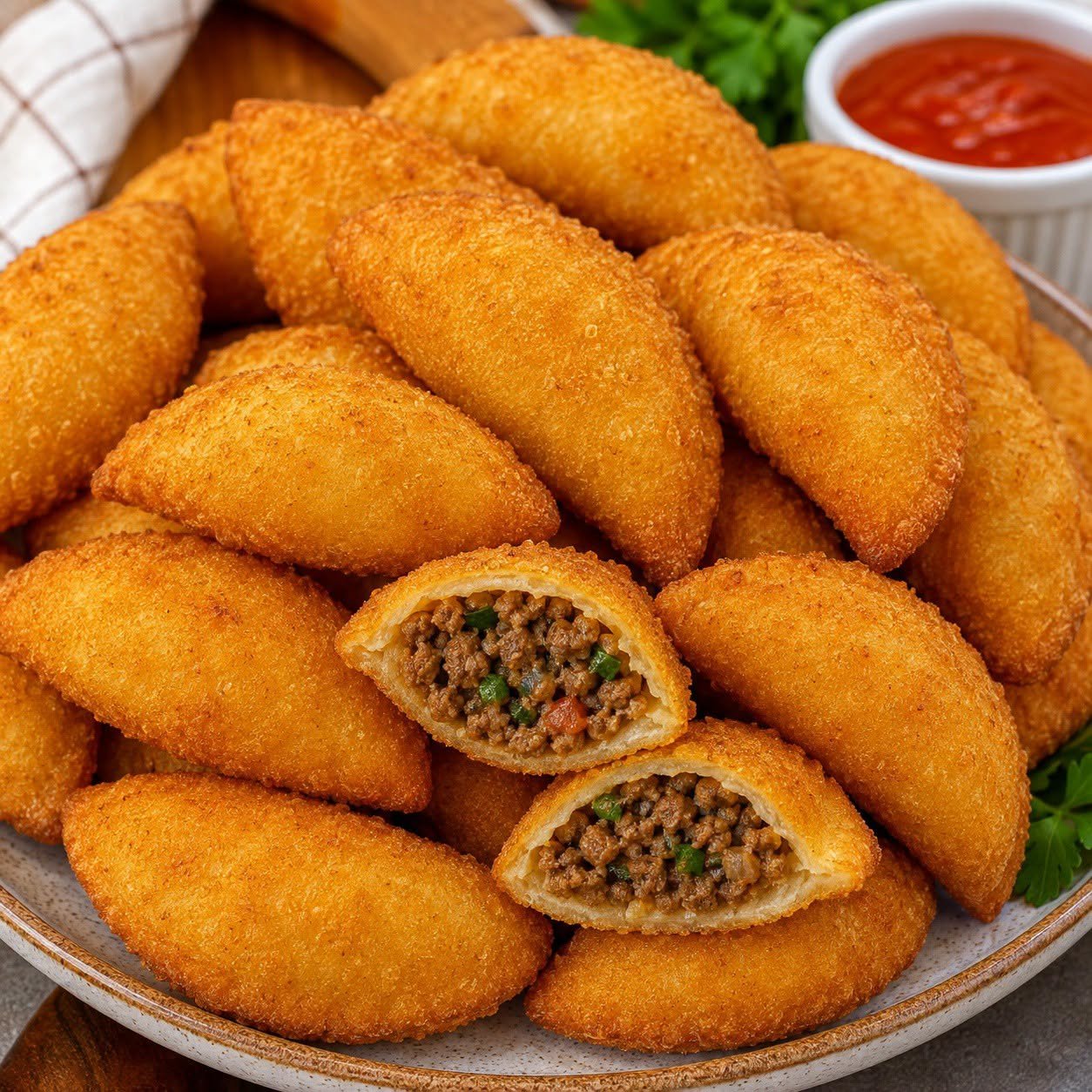 Pastelzinho de Carne Crocante: essa receita fica sequinha, recheada e irresistível